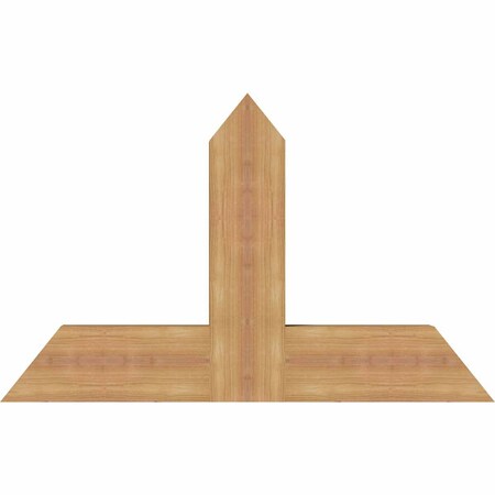 Ekena Millwork Portland Timber Gable Bracket, Western Red Cedar, 36"W x 23"H x 3 1/2"D x 5 1/2"F, 15/12 Pitch GBW036X23X0406POR00SWR